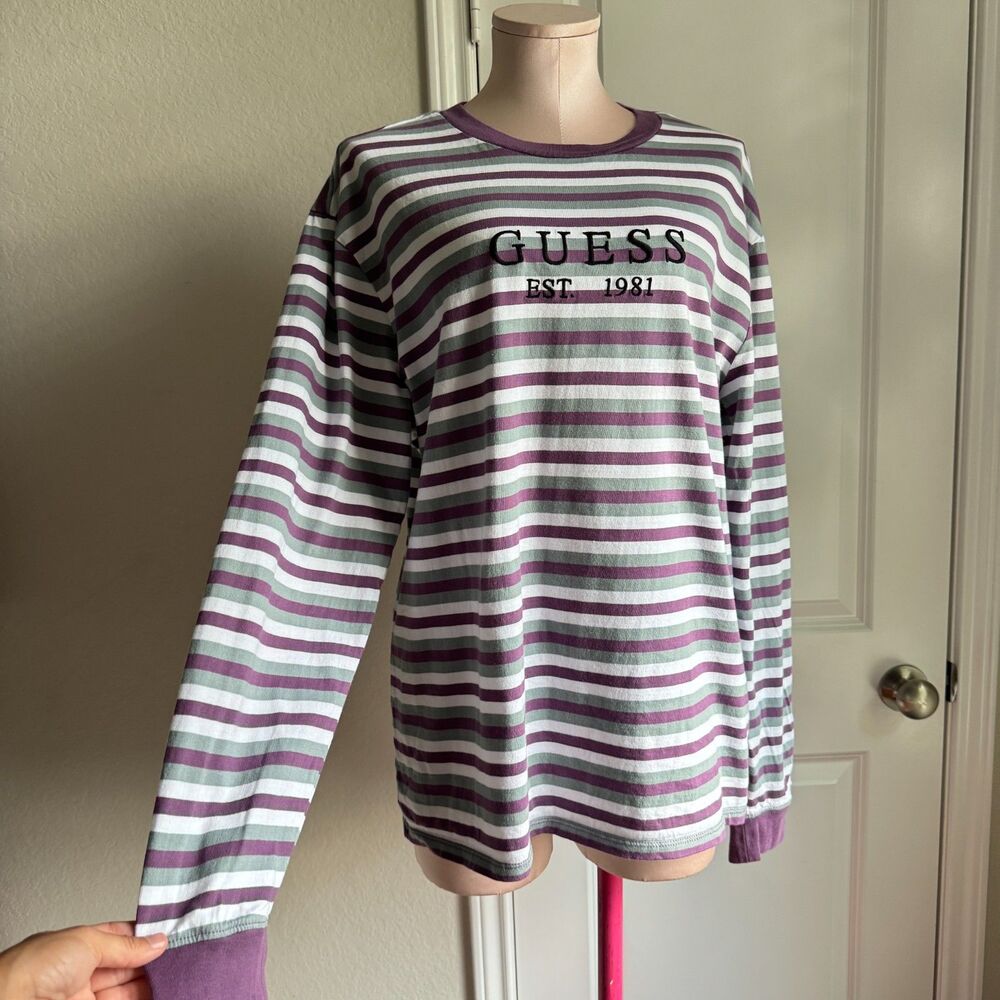 Vintage Guess Stripped Men's Pullover -M